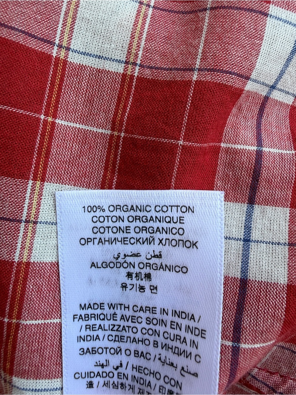 NWT Doen Charleston Cotton V Neck Long Sleeve A Line Maxi Dress Alsace Plaid Red - Picture 14 of 16